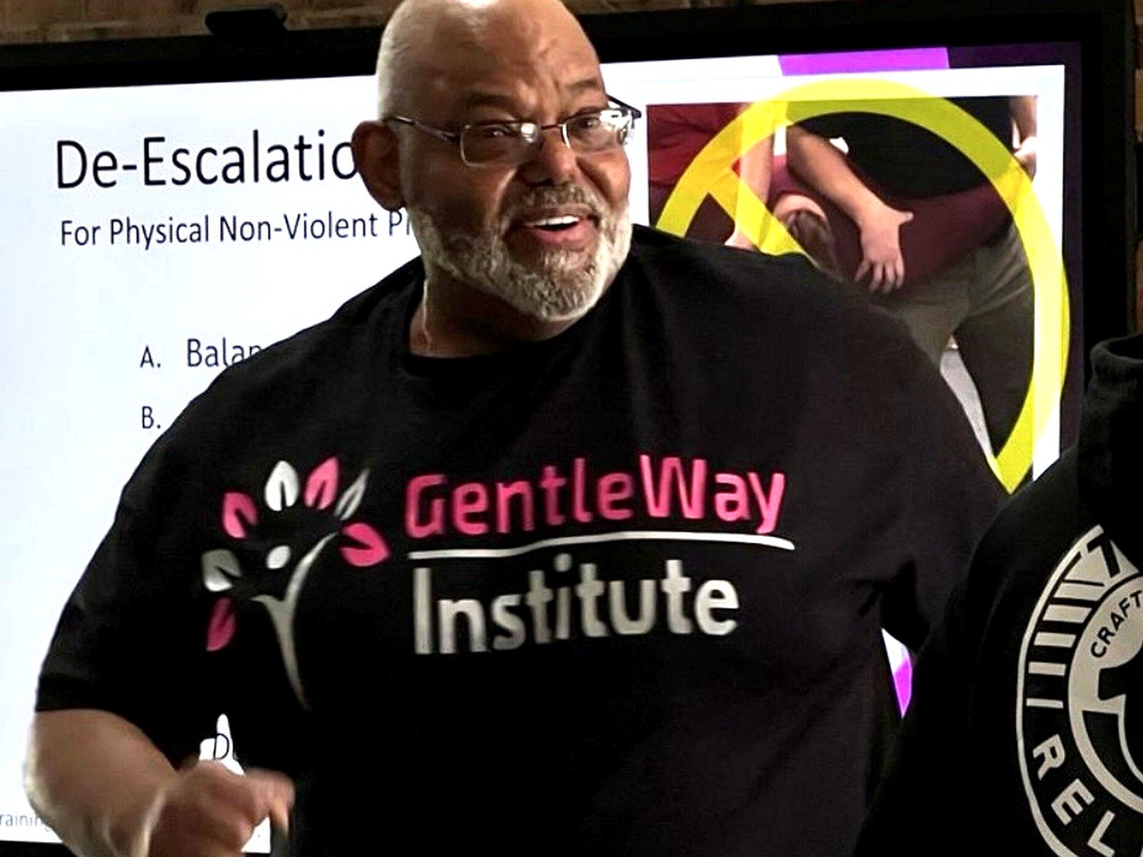 GentleWay founder demonstrating restraint-free physical safety skills